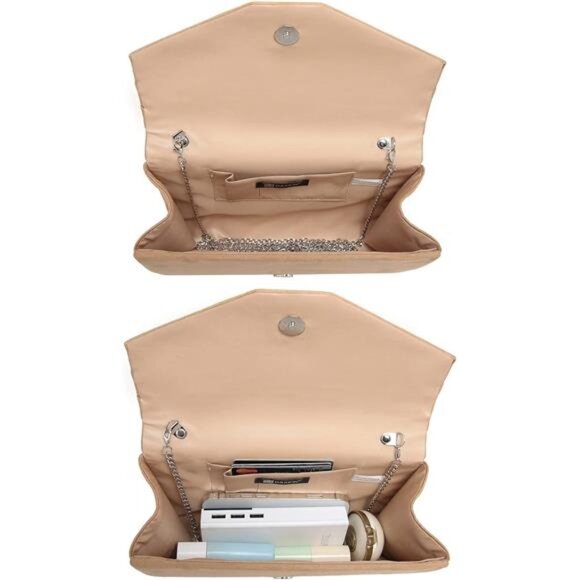 Women's Evening Bags Formal Party Clutches Wedding Purses Cocktail Prom Handbags - Picture 4 of 6